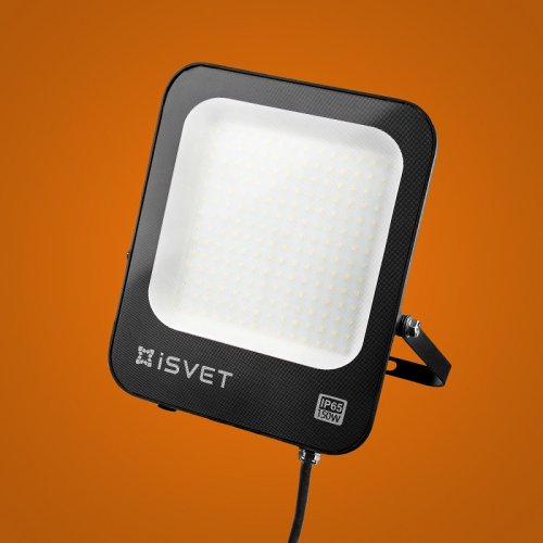 Прожектор светодиодный iSvet USL-106 220В 150Вт 13500Лм 6500K 120° IP65 277х249,4х33мм картинка 